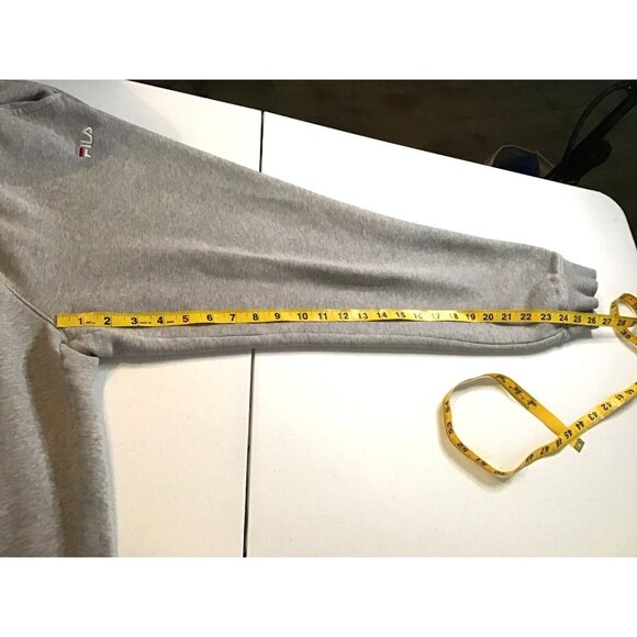 FILA- WOMENS GREY ELASTIC WAIST TAPPER LEG SWEATPANTS SIZE  SMALL - Picture 5 of 6